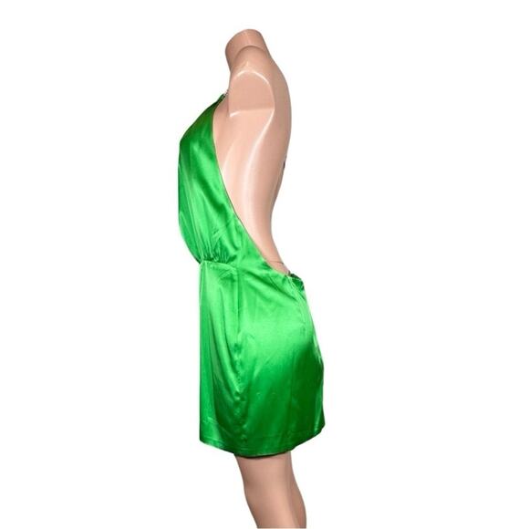 Retrofete Anahita Green Mini Rhinestone Dress SZ XL $399 - Picture 6 of 16